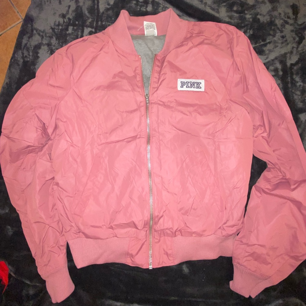 women pink jacket